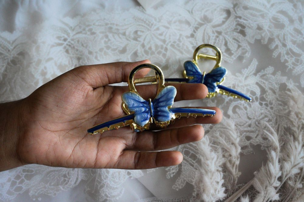 Elegant butterfly Hair Claw Clips