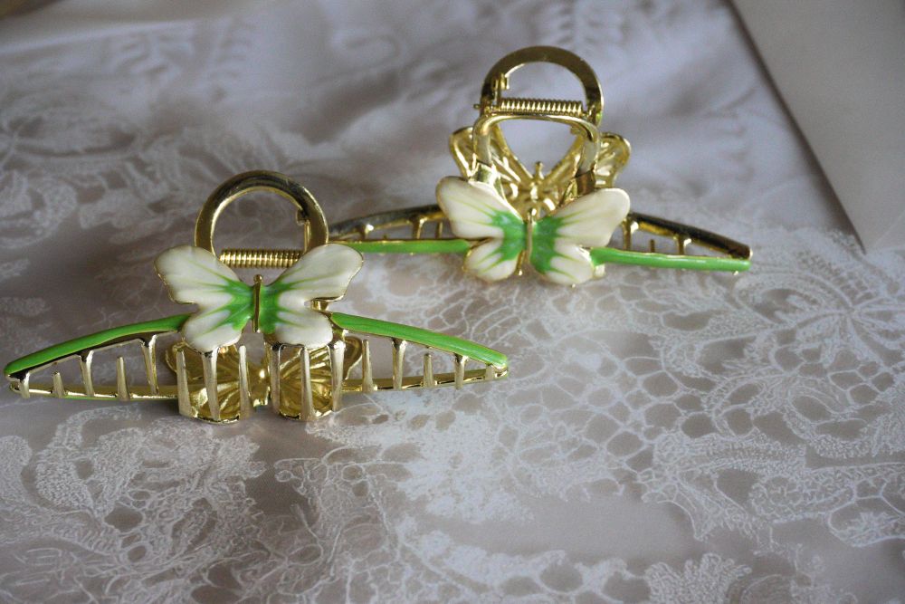 Elegant metal butterfly Hair Claw Clips