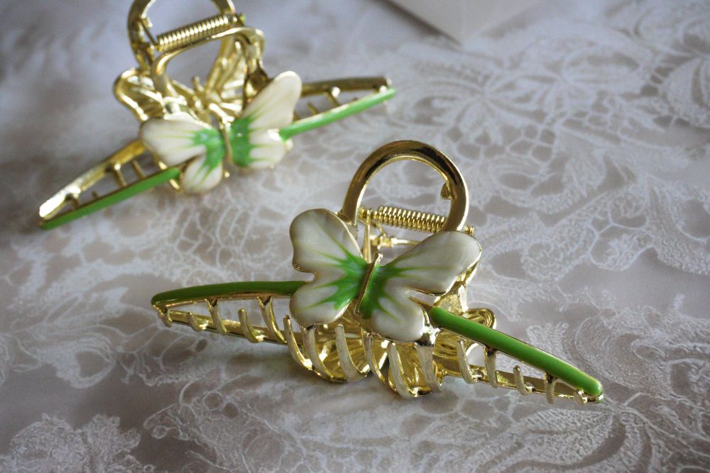 Elegant metal butterfly Hair Claw Clips