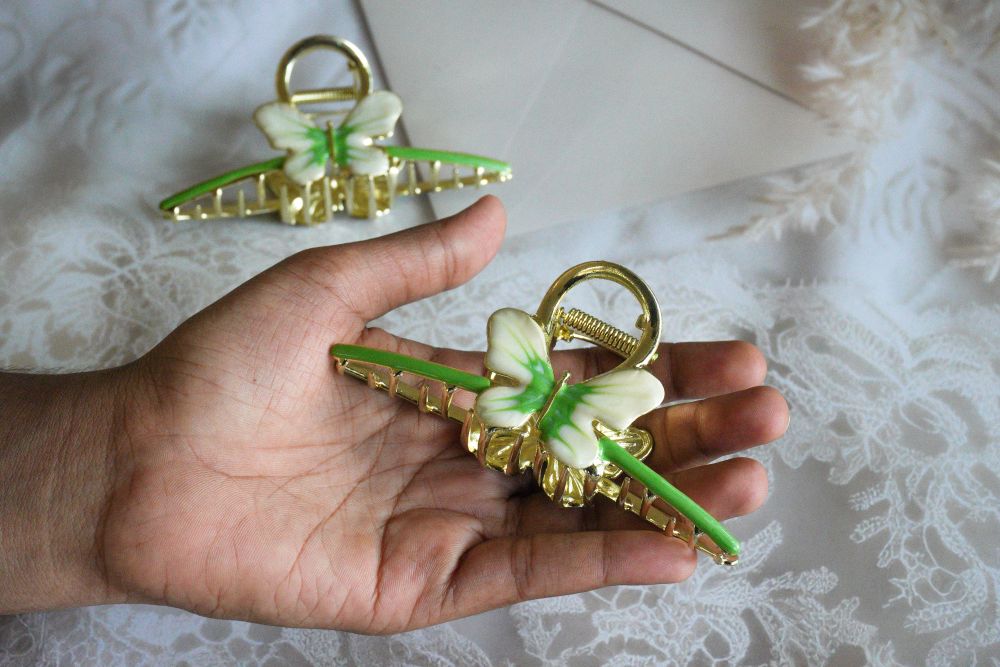 Elegant metal butterfly Hair Claw Clips