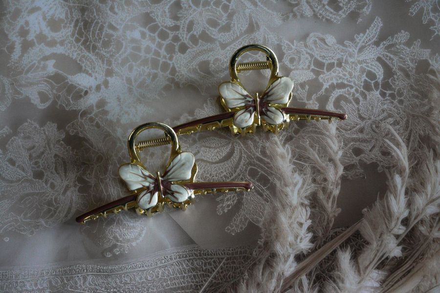 Elegant metal butterfly Hair Claw Clips