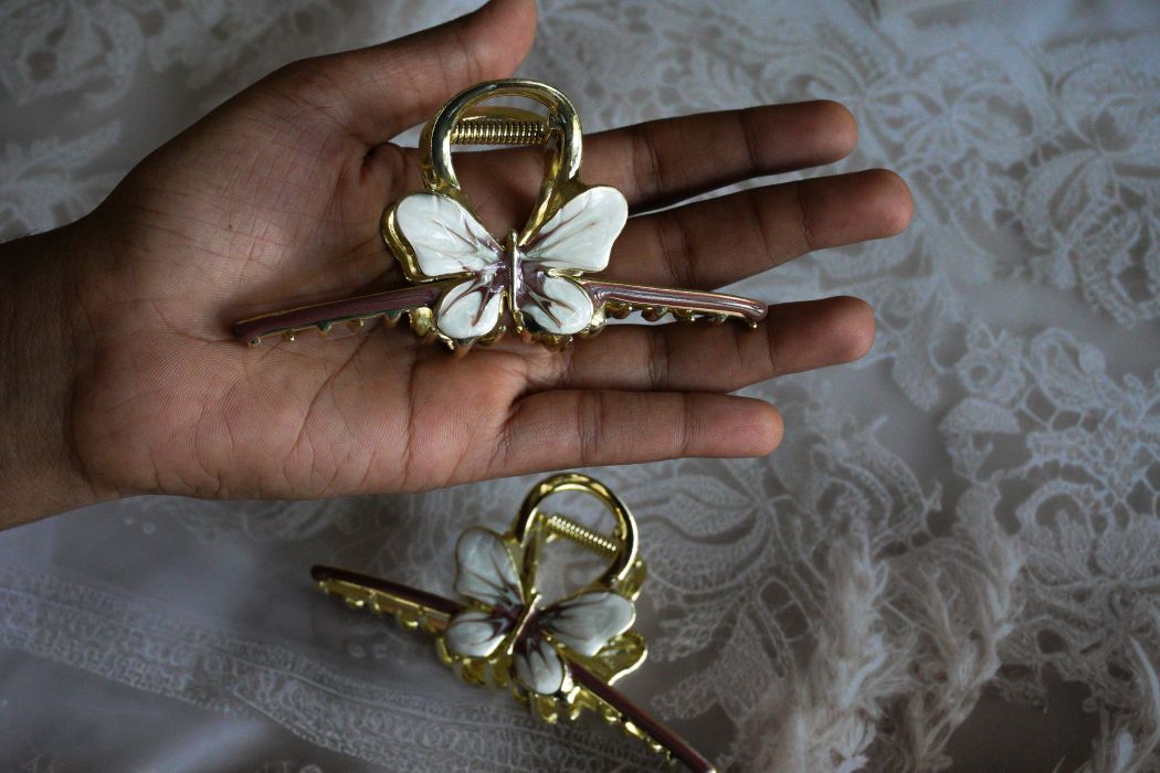 Elegant metal butterfly Hair Claw Clips