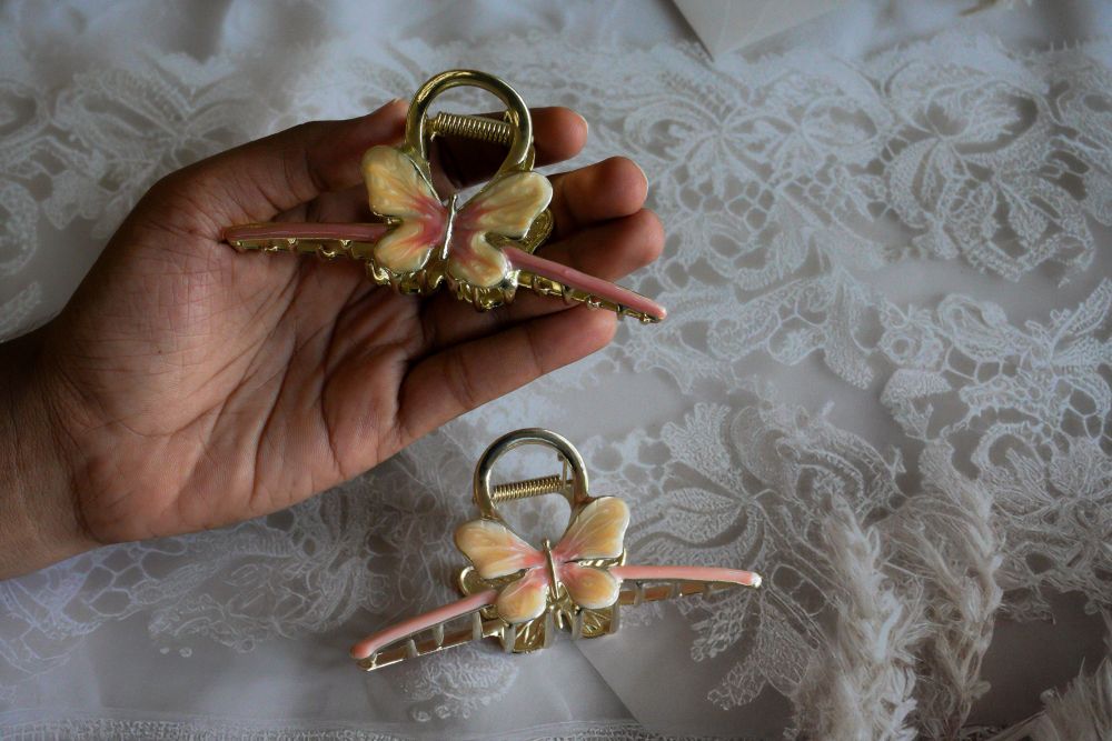 Elegant metal butterfly Hair Claw Clips
