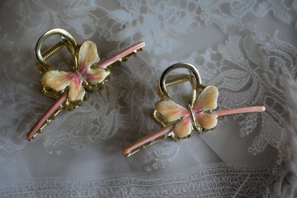 Elegant metal butterfly Hair Claw Clips