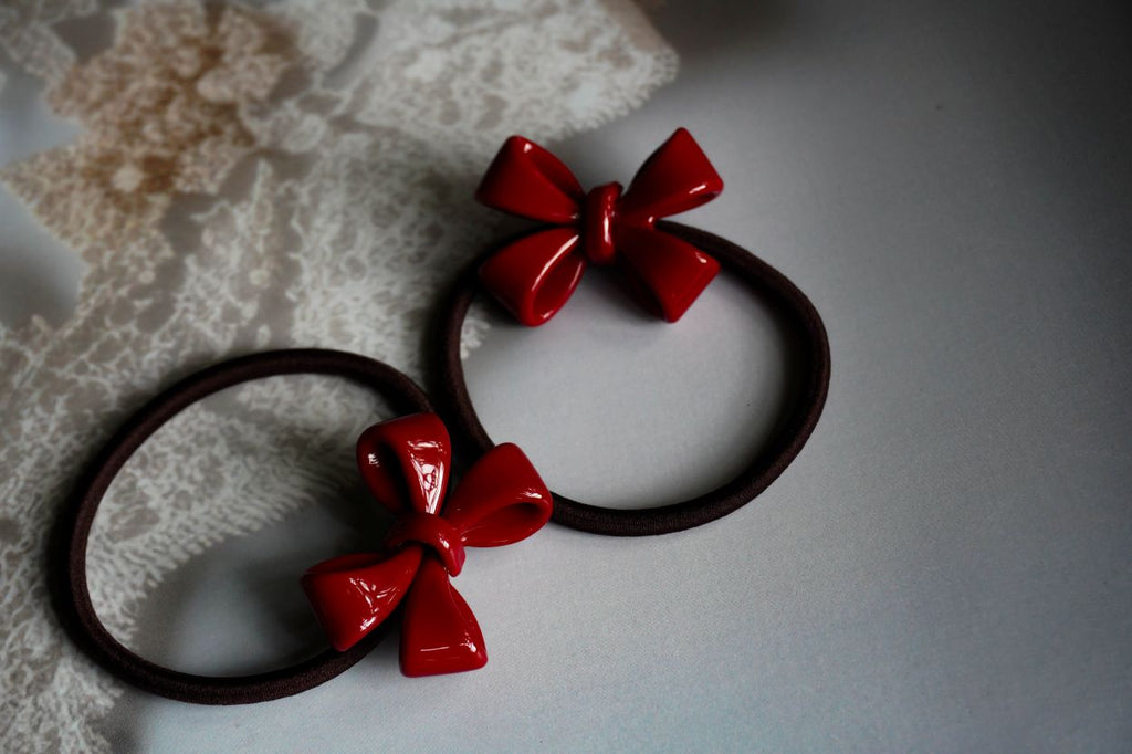 Hairband for girls and women with red bow tie