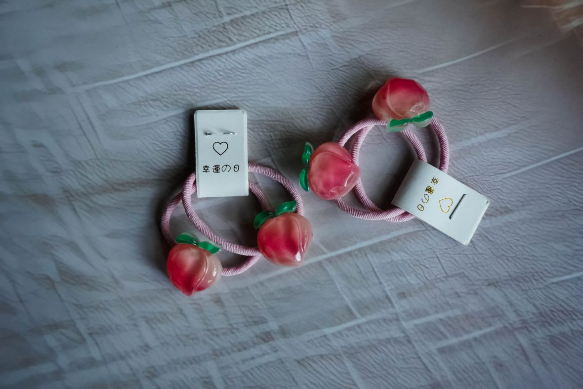 A peach day hairband