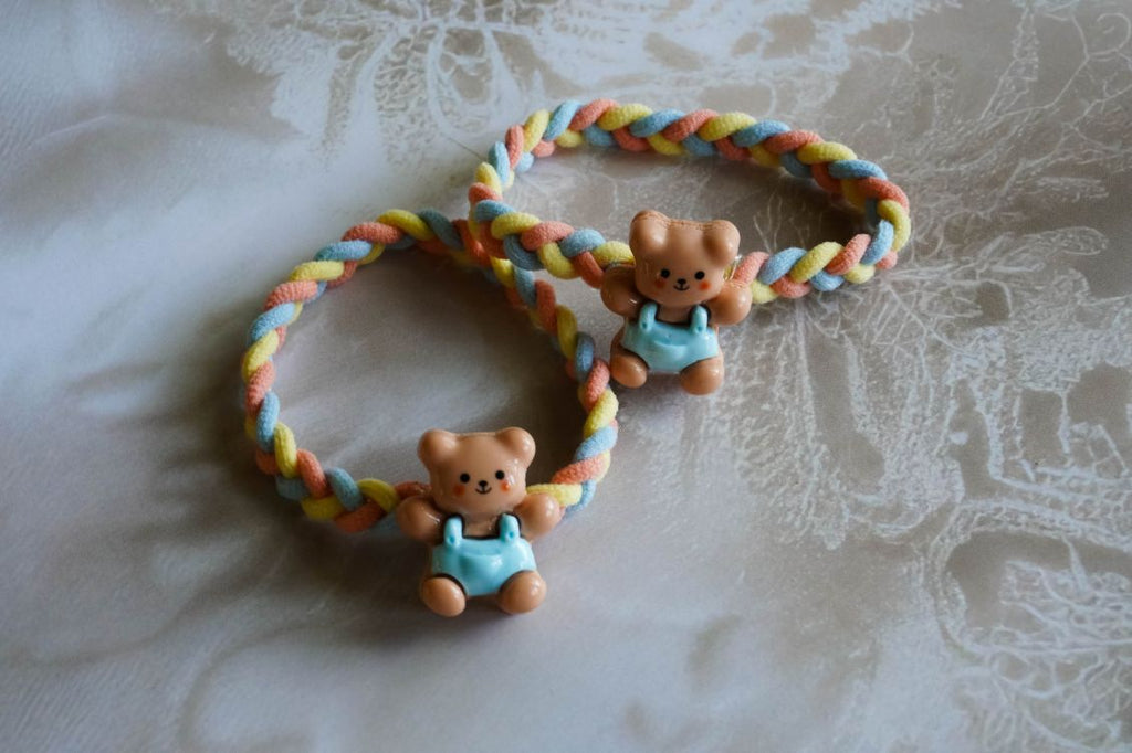 the cartoon cute teddy hair band