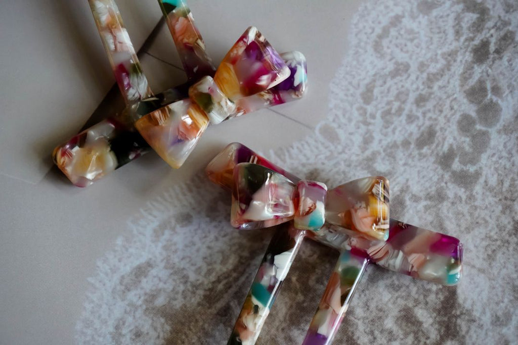 The magic rainbow hair stick